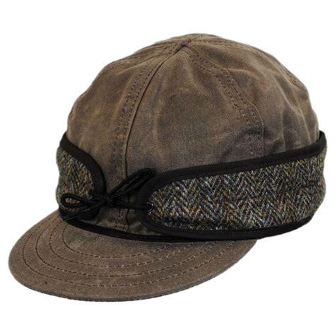 Stormy Kromer Wax Cotton Harris Tweed Cap Cold Weather