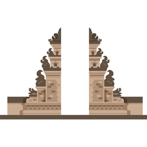 Balinese Temple Gate Indonesia 23378736 Png