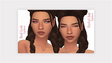 The Sims Sims 4 Swatch Pose Sexy Eyeliner Princess Hairstyle