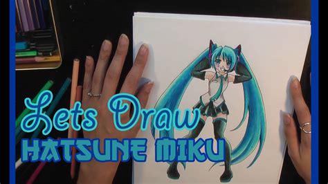 How To Draw Hatsune Miku From Vocaloid In Pencil Youtube