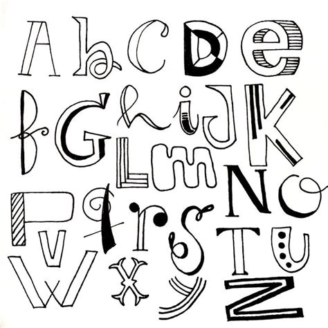 Handlettering Alphabet Design Micron Pigma Handletteren Alfabet