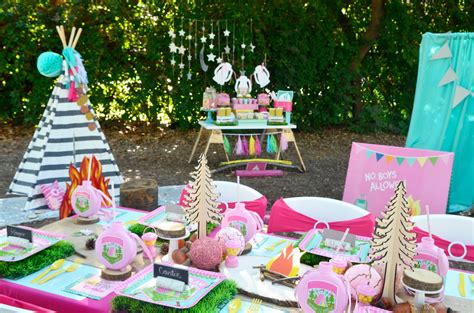 glamping party supplies that your daughter will love miss event