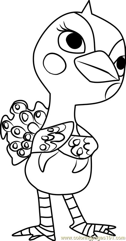 Animal crossing coloring pages are a fun way for kids of all ages to develop creativity, focus, motor skills and color recognition. Phoebe Animal Crossing Coloring Page - Free Animal Crossing Coloring Pages : ColoringPages101.com