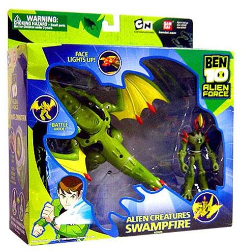 Ben 10 Alien Force Alien Creatures Swampfire Action Figure Set Bandai