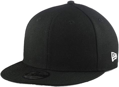 New Era Blank Custom 9fifty Adjustable Snapback Cap Black Black One