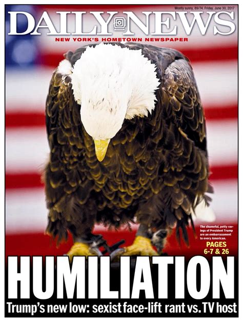 Humiliation June 30 2017 Photos New York Daily News Front Pages Of 2017 Ny Daily News