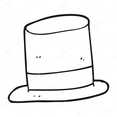 Como hacer el sombrero de copa con cartulina paso a paso: Sombrero de copa dibujo para colorear | dibujado a mano ...