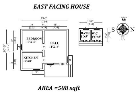 Autocad Drawing File Shows 233 Little House Plans 2bhk House Plan