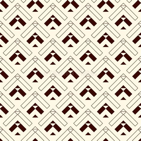 Arrows Scales Seamless Pattern Ethnic Tribal Print Squama Chevrons