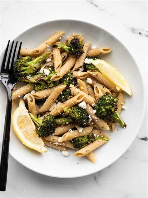 Roasted Broccoli Pasta With Lemon And Feta Budget Bytes