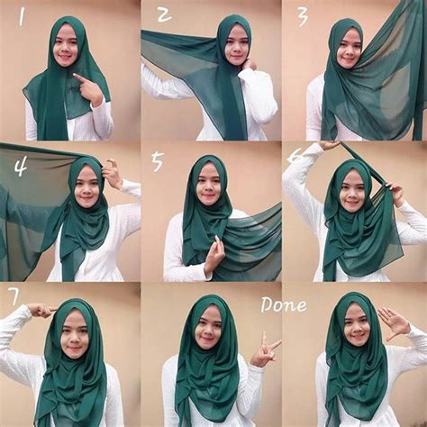 Beginner Simple Turban Style Hijab Tutorial Stylish Hijab