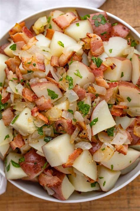 Authentic Easy German Potato Salad With Bacon Dinner Then Dessert