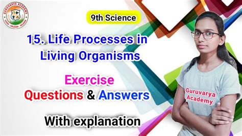 9th Class Science Chapter 15 Life Processes In Living Organisms