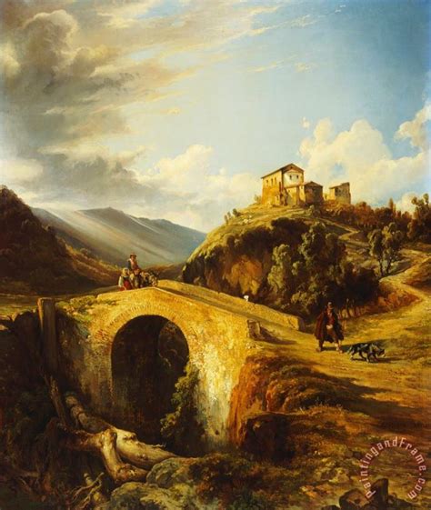 Gonsalvo Carelli Medieval Landscape Painting Medieval Landscape Print
