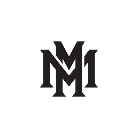 Mm Or M Initial Letter Logo Design Vector 8386321 Vector Art At Vecteezy