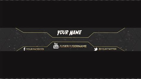 X Reupload Free Amazing Youtube Channel Banner Template