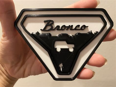 Bronco Sasquatch Car Badge Fender Badge 4x4 Badge Etsy