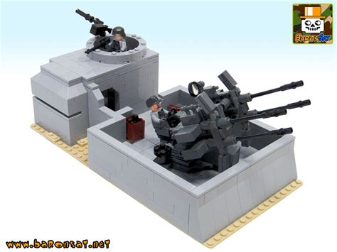 Lego Moc Flak And Watch German Bunker Custom Bricks Model