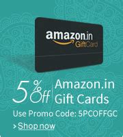 Amazon gift card 500 inr. 5% Discount on Amazon India Gift Card,Amazon Great Indian Diwali Sale,