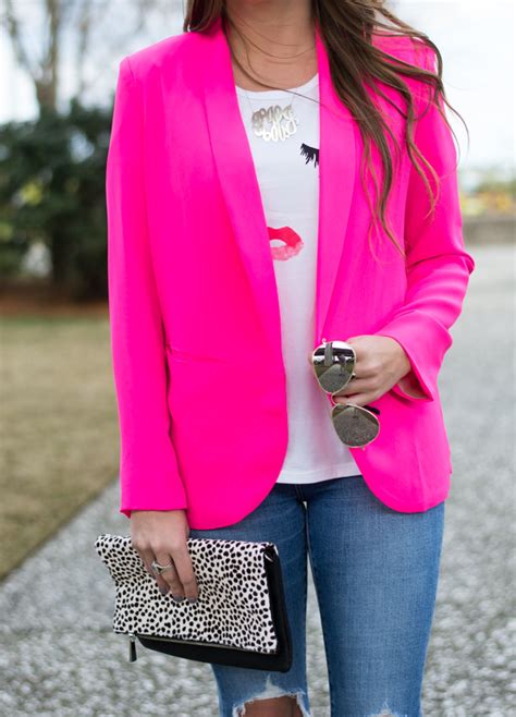 how to style a pink blazer chasing cinderella