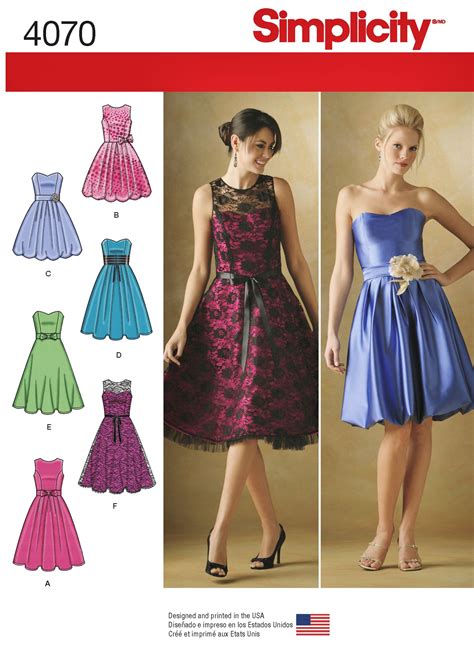 Sewing Pattern Misses Strapless Dress Pattern Women S Etsy