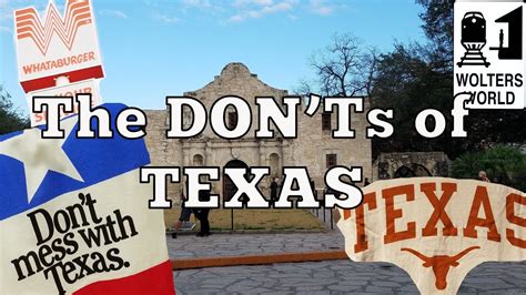 Visit Texas The Donts Of Visiting Texas Youtube