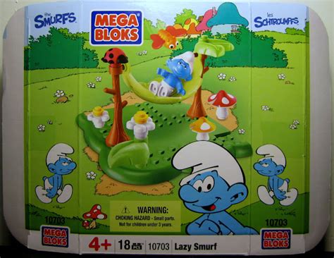 The Brick Brown Fox Mega Bloks 10703 Lazy Smurf