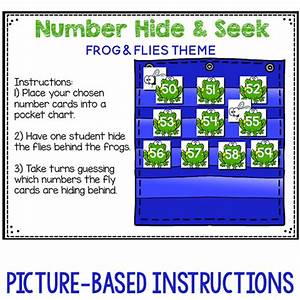 Numbers 0 120 Hide Seek Pocket Chart Cards Frog Lifeovercs