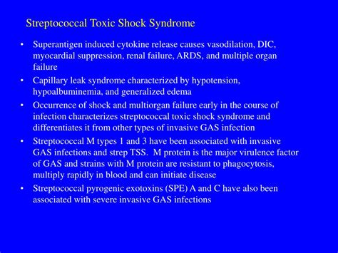 Ppt Streptococcal Toxic Shock Syndrome Powerpoint Presentation Id