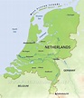 Paesi bassi geografia mappa - Holland geografia mappa (Europa ...