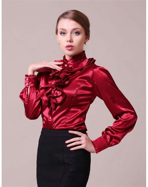 Pin By Bonnie Mitchell On Fashion Gorgeous Blouses Shiny Blouse Girly Blouse