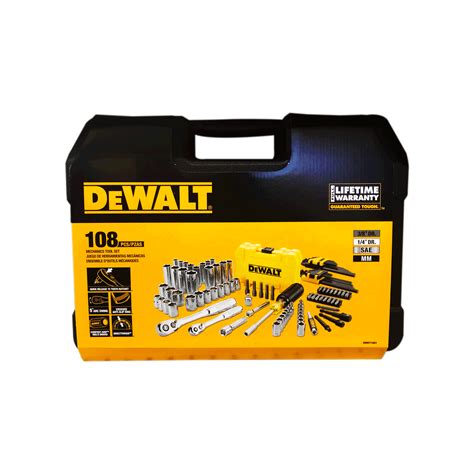 Juego De Herramientas Mecánicas Dewalt Dwmt73801 108 Pzas Ferrekuper