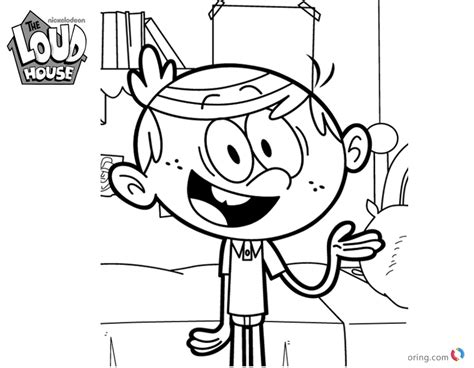 Loud House Coloring Pages Lincoln Loud The Only Boy Free Printable