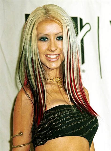 Christina Aguilera Christina Aguilera Hair Hair Styles Hair Streaks