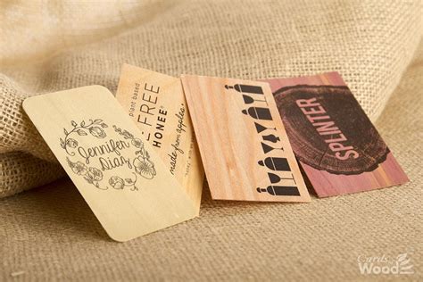 Customize your business cards with dozens of themes, colors, and styles to make an impression. Custom Printed Wood Business Cards | Cards of Wood