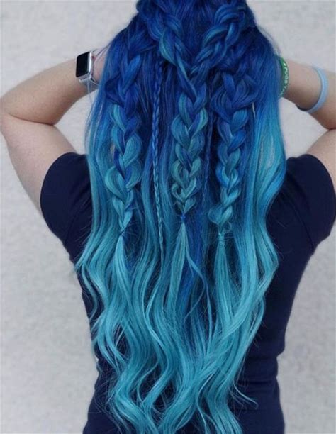 33 Blue Ombre Hair Color Trend In 2019 Blue Ombre Hair Hair Styles