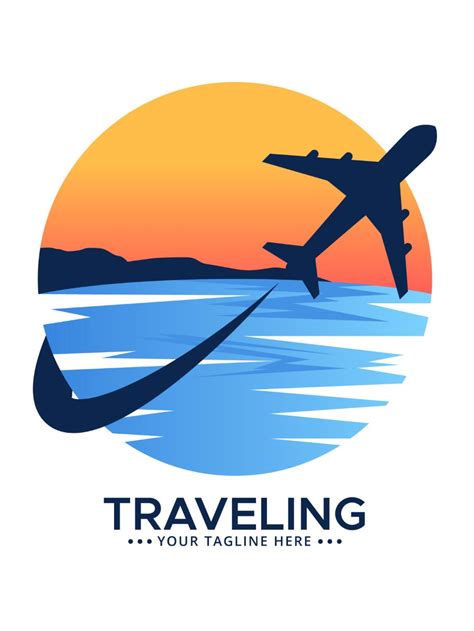 Free Travel Logo Generator Online Plane Flying Logo Travel And