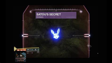 How To Get Satous Secret Forge Emblem Destiny 2 Black Armory Youtube