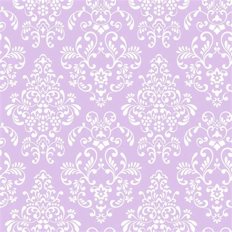 Damask Lilac White Wallpaper Kd1756 Living Room Feature Wall Purple