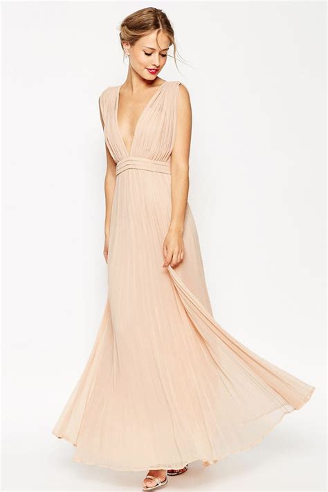 Achetez en toute sécurité et au meilleur prix sur ebay, la livraison est rapide. Robe longue maxi plissée décolletée V plongeant en ...