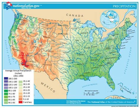 United States Map With Water