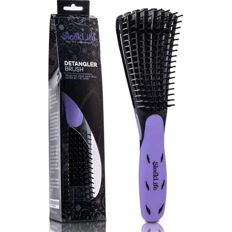 When you have curly hair, a brush is literally the last thing you want to run through it. SleekLife Detangling Brush for Natural Hair, Detangler ...