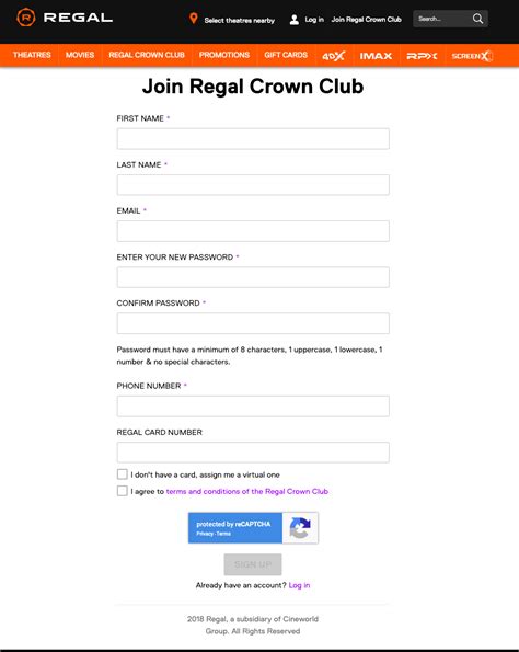 We did not find results for: www.regmovies.com - Regal Crown Club Login Guide