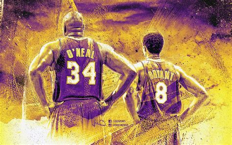 Shaq And Kobe Lakers Wallpaper By Skythlee On Deviantart Lakers