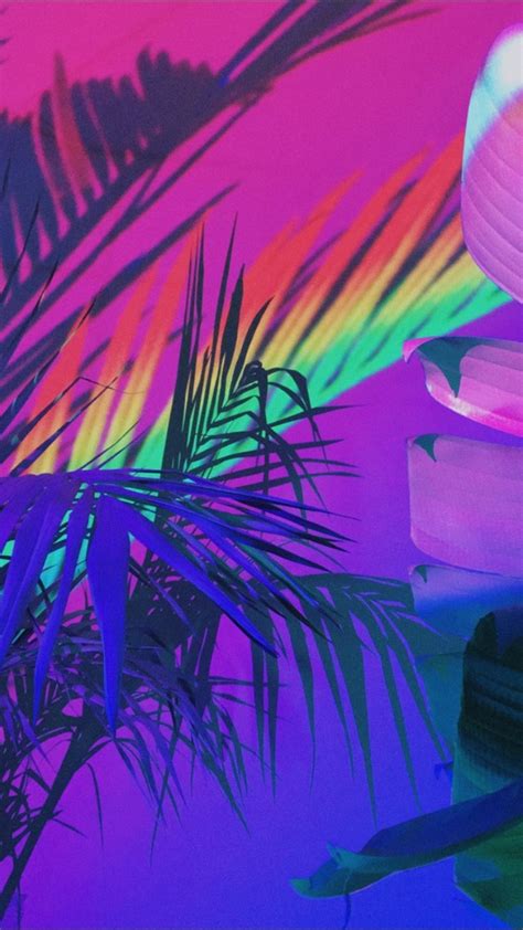 Rainbow Aesthetic Neon Wallpapers Wallpaper Cave