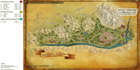 Rohan Lord Of The Rings Map