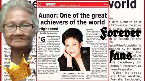 Nora Aunor The One And Only Superstar Nanays Forever Superstar Youtube