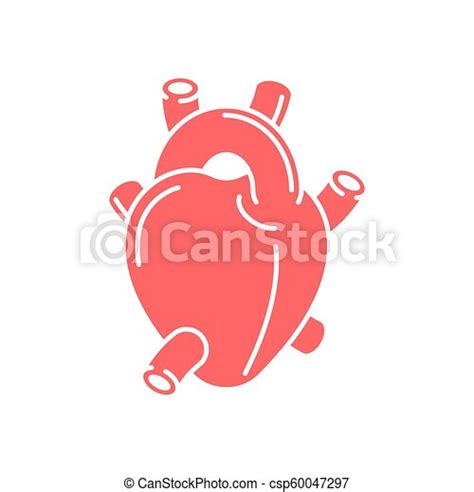 El Icono Del órgano Del Corazón Aislado Ilustración De Vectores