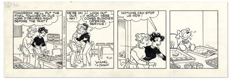 Lot Detail Blondie Comic Strip From 1991 A Glitch In The