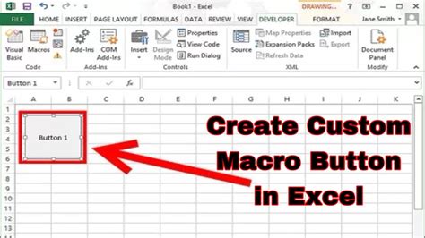 How To Create A Custom Macro Button In Excel How To Create Macro